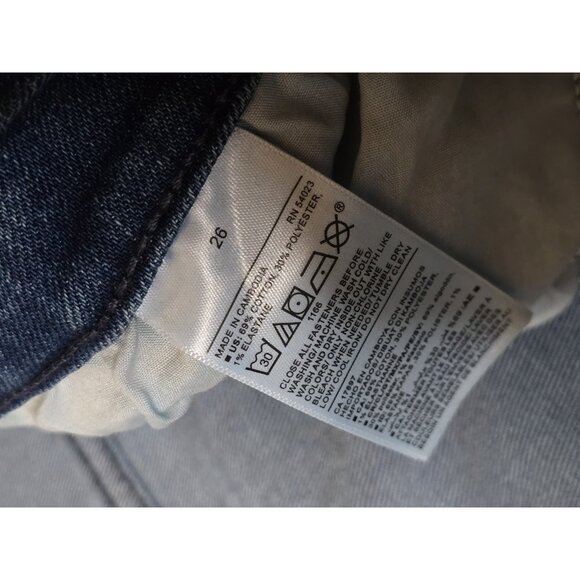 Old Navy women’s Dark Wash Mid-rise Kicker Bootcut Jeans- Size 26-Plus Size- NWT - Picture 5 of 8